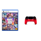 Imagem da oferta Bundle GTA VI PlayStation 5 + Controle sem fio PlayStation DualSense Techno Red