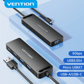 Imagem da oferta Vention-Adaptador Hub USB, 4 Portas, Tipo C para USB 3.0