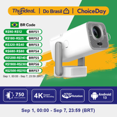 Imagem da oferta Projetor Mini HD 1080P Android 4K Portátil