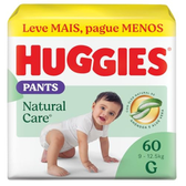 Imagem da oferta Fralda Huggies Natural Care Pants G 60 unidades