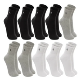 Imagem da oferta Kit com 10 Pares de Meias Lupo Cano Médio