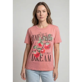 Imagem da oferta Camiseta Feminina Colcci Estampa Romã Rosa