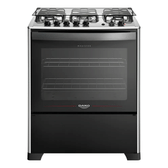 Imagem da oferta Fogão 5 Bocas Dako Magister com Mesa de Inox e Grill com Trilha Chama Preto Bivolt