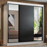Imagem da oferta Guarda-Roupa Casal Madesa Reno 3 Portas de Correr com Espelhos