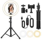 Imagem da oferta Ring Light LED com Tripé para Fotos e Vídeos