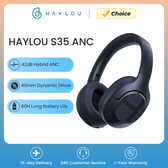 Imagem da oferta HAYLOU S35 ANC Auscultadores sem fios, Over-Ear, 42dB, ANC Auscultadores, Bluetooth 5.2, 40 milímetros Driver Dinâmico, 60 horas de bateria Fones de o