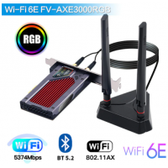 Imagem da oferta Placa de Rede Gamer Pci-express Wifi 6E Fenvi FV-AXE3000 RGB