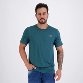 Imagem da oferta Camiseta New Balance Active Logo Verde