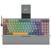 Imagem da oferta Teclado Mecânico Gamer Redragon Olaf RGB Cinza Compacto Switch Brown K648GG-RGB (PT-BROWN)