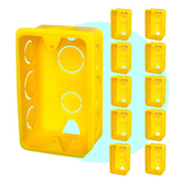 Imagem da oferta Kit 10 Caixa De Embutir 4x2 Luz Parede Tramontina Amarela