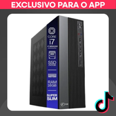 Imagem da oferta Computador TOB Slim Compacto 4ª Geração Intel Core i7 SSD 240GB Memória 16GB Windows 10 Trial Desktop PC CPU
