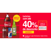 Imagem da oferta Ganhe 40% de desconto em Bebidas no APP Americanas