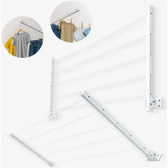 Imagem da oferta Varal Retrátil 60kg Parede Reforçado Dobrável Apartamento