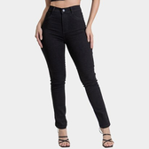 Imagem da oferta Calça Sarja Sawary Hotpants Cintura Alta Feminina