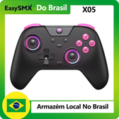Imagem da oferta Controle de efeito Hall sem fio EasySMX X05 compatível com PCSwitchTVCelularSteam conexões 2.4GBluetoothCabo