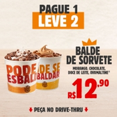 Imagem da oferta 2 Baldes de Sorvete - Burguer King