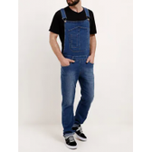 Imagem da oferta Macacão Jeans Masculino Azul