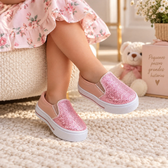 Imagem da oferta Tênis Baby Slip On com Glitter (Tam. 18 ao 25, Diversas cores)