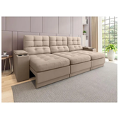 Imagem da oferta Sofá 4 Lugares Retrátil Reclinável Velosuede Neon Next Sofás