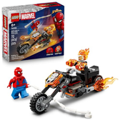 Imagem da oferta LEGO Marvel Homem-Aranha vs Motocicleta Fantasma com Motocicleta 76335
