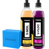Imagem da oferta Vonixx Kit Shampoo Automotivo V-FLOC 500 ml & V-MOL 500 ml para Remoção de Sujeira Pesada e Biodegradável
