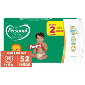 Imagem da oferta Personal Fralda Baby Total Protect Pants Média 52 Unidades