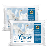 Imagem da oferta Kit 02 Travesseiro Toque De Pluma Premium Percal 400 Fios 50x70cm Lavável, Antiácaro, Antialérgico