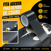 Imagem da oferta Kit De Reparo De Couro Fita Adesiva Preta Para Móveis Sofás Assentos De Carros