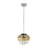 Imagem da oferta Lustre Vidro e Cristal 20cm E14 LT-003A Âmbar - Nitrolux aqui na Ferreira Costa - FerreiraCosta.com