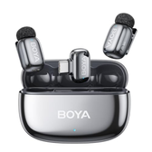 Imagem da oferta BOYA Mini 2 microfone de lapela sem fio para iPhone 151617 e Android cancelamento de ruído AI controle de aplicativ