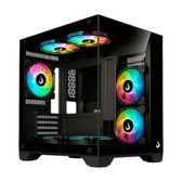 Imagem da oferta Gabinete Gamer Rise Mode Galaxy Glass M Mini M-ATX Lateral e Frontal em Vidro Temperado - RM-GA-GGMN-FB