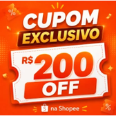 Imagem da oferta Cupom Exclusivo de R$200 OFF na Shopee para Compras Acima de R$1.500