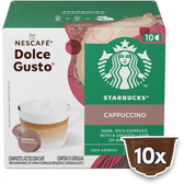 Imagem da oferta Starbucks Cappuccino By Nescafé Dolce Gusto 1 caixa com 10 cápsulas