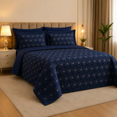 Imagem da oferta Cobre leito colcha queen matelado bordado 3 pcs toque macio