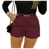 Imagem da oferta Short Alfaiataria Feminino Com Bolso E Zíper Na Lateral