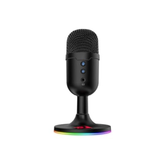 Imagem da oferta Microfone Gamer Redragon Pulsar RGB Preto USB Condensador Omnidirecional com Cancelamen