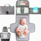 Imagem da oferta SELTAND Trocador Portátil Bebê Impermeável e Dobrável com Porta Lenços Umedecidos e Bolsos Trocador de Fraldas par