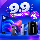 Imagem da oferta Até 60% OFF no SUPER 9.9: Smart TVs, iPhone, Galaxy S26 e mais!