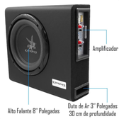 Imagem da oferta Caixa Som Amplificada 3 em 1 Corzus CXMS303 Slim 350W Rms Sub Ativo + Potencia p Falantes de Porta