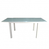 Imagem da oferta Mesa de Jantar Extensível Lucena Retangular Branco 180 cm