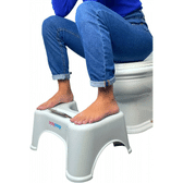 Imagem da oferta Banquinho de Cócoras Ergonomico Vaso Sanitário Apoio de Pés Para Evacuar EASYPOOP Suporte de Celular Exclusivo Pés Antiderrapantes Original