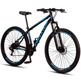 Imagem da oferta Bicicleta Aro 29 Highlevel Aço Carbono Freios a Disco Suspensão Dianteira 21 Marchas