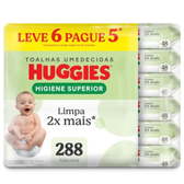 Imagem da oferta 288 un. Lenços Huggies Higiene Superior