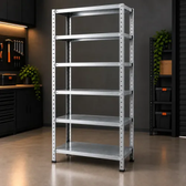 Imagem da oferta Estante Prateleira De Aço Galvanizado 6 Bandejas 198x90cm Galvanizada
