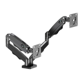 Imagem da oferta Elg, F160n, Suporte Articulado De Mesa Com Pistão A Gás E Ajuste De Altura, 2 Monitores De 17” A 35”, Com Organizador De Cabos, Capacidade De 2k