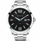 Imagem da oferta Relógio Technos Masculino 2115GU1A 45 Milímetros Aço Inoxidável com Fundo Preto e Azul P