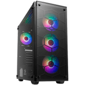 Imagem da oferta Gabinete Redragon Wheel Jack Vidro Temperado GC-606B ATX