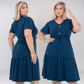 Imagem da oferta Vestido Curto .MM Plus Size Viscolycra Solto Elegante