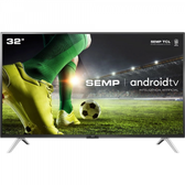 Imagem da oferta Smart TV Android LED 32" Semp 32S5300 Bluetooth 2 HDMI 1 USB Controle Remoto com Comando de Voz e Google Assistant