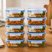 Imagem da oferta Kit 6 Potes Herméticos de Vidro 640ml para Marmita